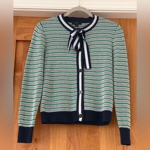 J Crew bow cardigan